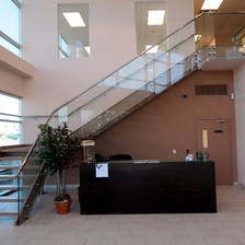 Cina 900 1500mm standoff glass railing produttore
