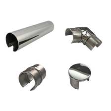 Chiny Średnica 25,4 mm, 42,4 mm, 50,8 mm szczelinowa poręcz ze stali nierdzewnej producent