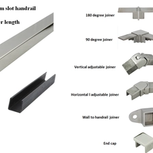 Китай SS316L площадь 25x20mm, 8 K полированными slimline перила и фитинги производителя