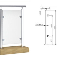China Balustrade handle for swimming pool displays and balcony manufacturer