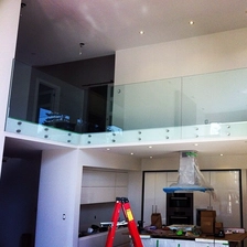 China frameless glass balustrade with stainless steel standoffs manufacturer