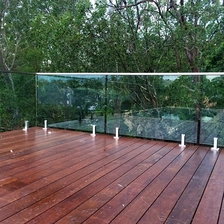 China slotted handrail and fittings for balcony glass railing design manufacturer