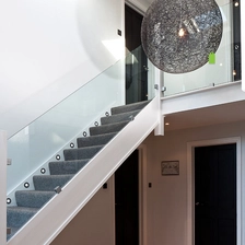 Chiny square glass clamp for stair glass railing producent