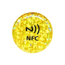 Қытай Ыстық сатылымдағы NFC тегі Телефонға арналған әлеуметтік медиа NFC оқиға тегі Тұрақты суға төзімді NTAG213/215/216 чип эпоксидті NFC жапсырма тегі фабрикант