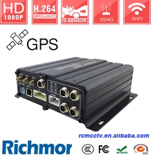 Cina ACC delay supported 1080P mobile dvr with hdd sd card slot and 4g sim card slot CMS produttore