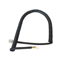 Cina 2 conduttori 4 conduttori 6 conduttori RJ9 RJ10 RJ11 RJ12 6P2C 4P4C 6P4C 6P6C cavi del cavo della bobina del microtelefono del telefono, cavi a spirale del telefono, cavo a molla del telefono produttore