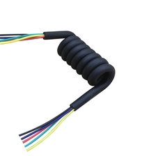 porcelana 3 4 5 6 7 8 9 núcleo PVC PUR TPU cable en espiral negro fabricante