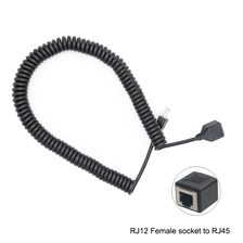 China 6-adrige RJ12 6p6C-Buchse für kundenspezifische RJ45-Spiralkabel Hersteller