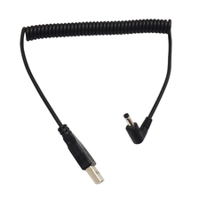 China 6ft Spring Coiled USB 2.0 A Stecker auf 90 Grad rechtwinkliges Gleichstromkabel Hersteller