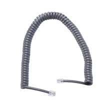 China Schwarz, Grau und Benutzerdefinierte Farbe RJ9 RJ10 RJ11 RJ12 6P6C Telefon hanset lockige Spiral-Patchkabel Hersteller