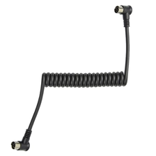 China Schwarzer, 24 AWG Kupferlitze Mini Din 3-Pin 4-Pin 5-Pin 6-Pin-Stecker mit rechtwinkligem DIN-D-Spiralkabel Hersteller