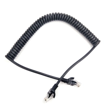 China Black TPU 26 AWG 4 pair twisted 8 core CAT5 CAT5E CAT6 RJ45 spiral cable manufacturer