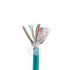 China CAT5E 2 pair 4 core twisted shield pvc ethernet cable manufacturer