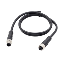 China IP67 wasserdichter PUR-Umspritzungs-M12-Stecker 4p-Stecker mit Codierkabel Hersteller