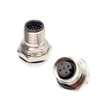 China M12 A B D Code gerade oder rechtwinklig Stecker oder Buchse 3 4 5 6 8 12 17-poliger Leiterplattenstecker Hersteller