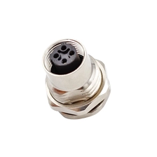 China M12 C-Code-Buchse 3 4 5 6-poliger M12-Stecker an der Vorder- oder Rückseite Hersteller