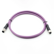 China M12 a b d s t x codiertes 8-poliges Ethernet CAT6A-Kabel mit Abschirmung Hersteller