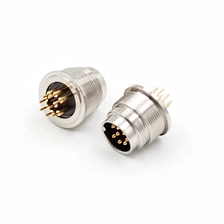 porcelana M16 2 3 4 5 6 7 8 12 14 16 19 Conector de PCB de montaje en panel de 24 clavijas fabricante
