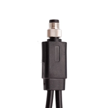 China M8 Y Splitter Stecker auf zwei Buchse Gerade Montage Typ IP67 Wasserdichter Steckverbinder Hersteller