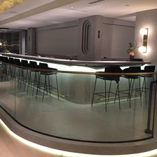 China China splendid quality VSG 13.14mm 13.52mm 6+6mm ultra clear low iron tempered glass balcony railing balustrade glass suppliers manufacturer