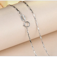 China China Manufacturer Sterling Silver Chain Necklace without Pendant manufacturer