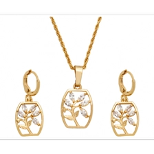 China China Supplier Custom Bridal 18K Gold Plated Jewelry Sets for Woman manufacturer