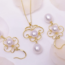 الصين Curtain jewelry manufacturer silver gold plated pearl jewelry sets for woman الصانع