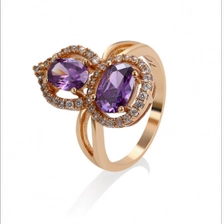 China Jewelry Fashion Jewelry New Design 18K gold Plated Finger Ring manufacturer