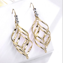 الصين Long Style Plating 18K Tassels Earrings Manufacturer in China الصانع