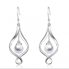 الصين Silver Pearl Dangle Earrings 925 Sterling Silver Celtic Knot  Earrings Supplier in China الصانع