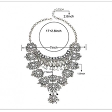 الصين Statement Necklace - Fashion Long Silver Bohemian Indian Jewelry for Wemen Christmas Jewelry Gift الصانع