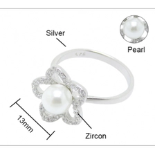 China Wholesale Pearl jewelry flower pearl ring design for women manufacturer
