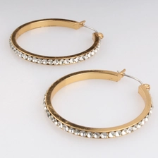 China 14k Gold Plated Wholesale Fancy Small Gold Earrings Woman 2018 Party Accessorie manufacturer