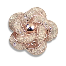 China 2018  Brooches Fashionable and Refined Hollow-Out Breastpin Rose Gold Color for Girls Ladies and Women manufacturer