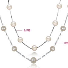 China Cheap Price S925 Sterling Silver Freshwater Pearl Necklace for Woman manufacturer