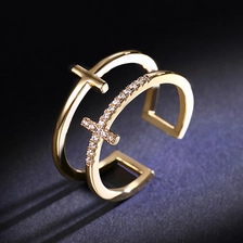 China Cheap price and high quality zinc alloy ring for woman manufacturer