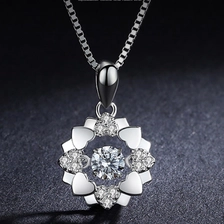China China Supplier 925 Silver Gemstone Necklace for Woman manufacturer
