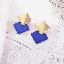 China Christmas Gift Geometry Diamond Stud Earring for Office Lady manufacturer