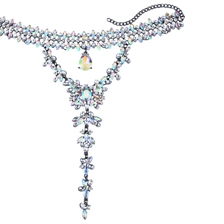 China Exquisite Temperament Colored Diamond Necklace for Women Christmas Jewelry Gift manufacturer