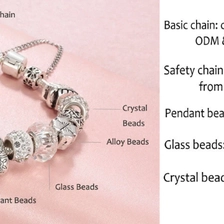 China Fashion Jewelry European Silver Plated Bead Bracelet for Women manufacturer