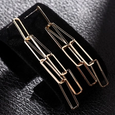 China Fashionable Stainless Steel Earrings with 925 Silver Long Stud Earrings Manufacturer manufacturer