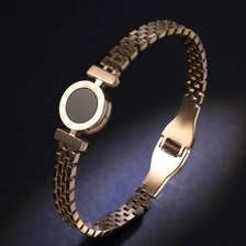 China High Quality 18K Rose Gold Titanium Steel Bracelet Manufacturer in China manufacturer