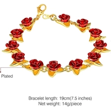 China Jewelry Personalized Bracelet Copper Jewelry Dozen Rose Bracelet for Woman manufacturer