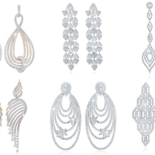 중국 Latest fashion jewellery Bridal Party White Cubic Zirconia long hanging earrings wholesale 제조업체