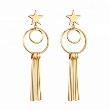중국 Low MOQ Fashion Alloy Long Tassel Drop Earrings Wholesale 제조업체