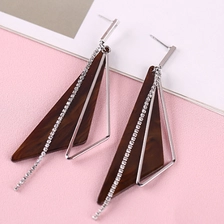 Chine Professional Manufacturer Personal Korean Style Rhomboid Earrings for Woman fabricant