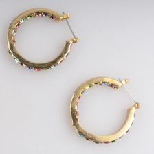China Wholesale 14k Earring Plated Gold Copper Earring Best Selling Woman Hoops Earrings manufacturer