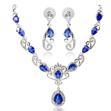 China Woman 925 sterling silver&gold plated women jewelry set manufacturer manufacturer