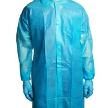 China Nonwoven lab coat with Velcros manufacturer
