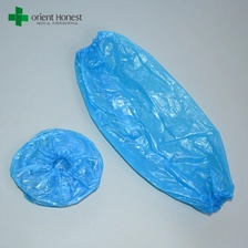 China Plastikabwegärmer, wasserdichte Ärmelschutz für Arm mit Gummiband auf Manschette - Blau Hersteller